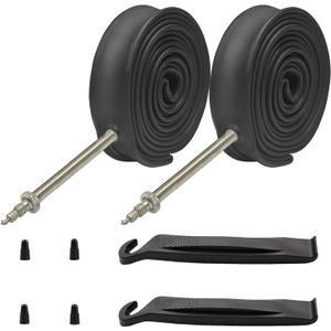 4 PCS Heavy Duty Bike Tubes 4 Packs 700x23 700x25C 48mm 80mm Road Bike Inner Tubes 23-622 25-622 Presta Valve