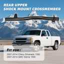 Rear Fuel Tank Support Crossmember Compatible with 2007-2014 Chevy Silverado 1500 & GMC Sierra 1500