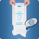 12/24 PCS Pee Bags for Travel for Women/Men, one-hand hold700ML Emergency Portable Urinal Bag and Vomit Bags, Unisex Urinal Bag Vomit Bag for Camping, Traffic Jams, Pregnant, Patient, Kids