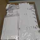 Juexica 63 Holes Acrylic Paint Holder Organizer Storage for 2 oz Bottle Craft Paints with Paintbrush Pens Markers Stand Vertical Wall Mounted Stand Plastic Storage Tower