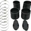 Exhaust Y-pipe Kit 807166A3 Hose Bellows 32-14358T 32-44348T MerCruiser 1982-96