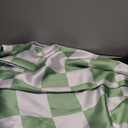 Sage Green Checkered Window Curtains, 100% Blackout Curtains 84 Inch Length 2 Panels Set, Darkening Curtains for Bedroom, Living Room Long Drapes 52" W x 84" L Each (Pack of 2)