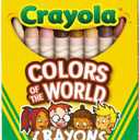 Crayola Crayons 24 Count, Colors of The World, Skin Tone Crayons, 24 Crayon Colors
