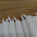 Reginary 36 Pieces Flameless Taper Candles 10 Inch Battery Operated LED Taper Flameless LED Candlesticks Flickering Window Candles for Christmas Home Wedding Decor(White)