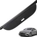 HAFIDI® Cargo Cover for 2023-2025 Mercedes Benz EQE SUV Retractable Trunk Cargo Cover EQE Accessories Anti-Peeping Anti-Theft Privacy Screen,Trunk Luggage Shield Shade Carbon Fiber Texture