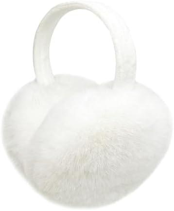 LCXSHYE Winter Ear Warmers for Women Foldable Soft Fluffy Ear muffs Girls Cute Ear Covers for Cold Weather 2 Pack
