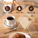 2 x Acrylic Cone Coffee Filter Holder,2 PCS Stand Coffee e Filters Storage Coffee Paper Storage Container for Paper Coffee e Filters Size #01 and #02