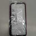 Magnetic Case for iPhone 14 Pro Max, Compatible with MagSafe, Aesthetic Striped Cute Design for Women, Hybrid 2-Layer Hard Shell Phone Cover, Hot Pink (Red)