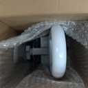 Vaunn Medical Adjustable Bathtub Safety Rail Shower Grab Bar Handle, Stainless Steel, White