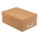 Kraft Memory Box by Simply Tidy - Store and Organize Photos, Keepsakes, DVD and CDs, Acid Free - Bulk 12 Pack (Brown)