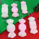 6PcS Candy Christmas Decorations Fake Candyland Tree Decorations Small Candy Ornaments Party Adornos para Arbol De Navidad Modern Christmas Decor Giant Cute Ornament