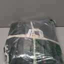 MooMee Bedding Duvet Cover Set 100% Washed Cotton Linen Like Textured Breathable Durable Soft Comfy (Solid Forest Green, King 104"x90")