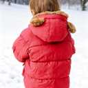 BFUSTYLE Baby Coat 6-12M Winter Clothes Toddler Boy Girl Jacket Infant Fleece Outerwear With Hood