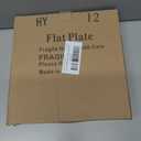 Berglander Plastic Plates Set of 12 Pieces 10", Mutil Color Reusable and Unbreakable Flat Dinner Plates, Salad Plates, Pasta Bowls, Dishes Set Easy to Carry for Home, Garden, Picnic, Camping