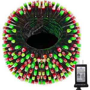 393 FT Christmas Lights 1000 LED Xmas Lights Outdoor Christams String Lights Waterproof 8 Modes & Timer, Fairy Lights Plug in for Weeding, Patio, Party, Holiday,Christmas Decor (Red+Green)