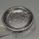 6 Pieces Stainless Steel Round Plates, 9 Inch Dinner Dishes, Feeding Serving Camping Plates for Home, Dishwasher Safe