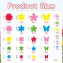 Cinrobiye 30 Pcs 3D Paper Flowers Decorations Kit for Wall DIY Flower Bulletin Board 3D Spring Fiesta Paper Floral Backdrop Decoration for Photo Backdrop Classroom Back to School Party