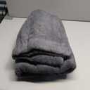 Utopia Towels Jumbo Bath Sheet 2 Piece, 600 GSM, 35 by 70 Inches, 100% Ring Spun Cotton, Absorbent and Quick Dry Extra Large Bath Towel, Grey