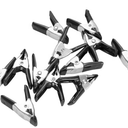 10 Pcs Small Clamps,Garden 2 Inch Mini Spring Clips Clamps Heavy Duty for Crafts/Backdrop/Greenhouse,Metal Chip Clips Open Mouth is 3/4 Inch for Woodworking Photography