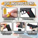 Automatic Shell Ejecting Toy Gun Pistol, Soft Bullet Toy Gun for Boys, Education Model Realistic Toy Pistol Shooting Game Toys Gifts Christmas Birthday for Kids 8+