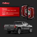 Pair Led Tail Lights Compatible with 2016 2017 2018 GMC Sierra 1500 Denali SLT Taillight Rear Brake Reversing Lamp Assemblies Replace OEM#84365931 84365930 (1 Pair)