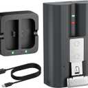 Rechargeable Quick Release Battery Pack for Ring Doorbell 2/3/3 Plus/4, Stick Up Cam, Spotlight Cam - High Capacity 6040mAh Ring Battery Charger Station - Keeps Device Powered Longer