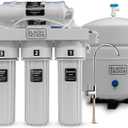 BLACK+DECKER RO 75 Under Sink Water Filter, Alkaline 6-Stage Filtration System, pH+ Remineralization RO Water Filter System,Reduces PFAS, PFOS, Microplastics, NSF/ANSI 58 Certified