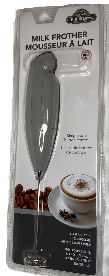 Milk Frother, Coffee Frother Handheld, Hand Mixer, Upgraded Motor Electric Whisk Durable Low Noise Mini Drink Mixer Portable Foam Maker For Cold Milk Bulletproof Coffee Latte, Gray