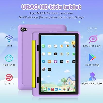Kids Tablet,Android 16 Tablet for Kids 10 inch with Case,24GB RAM 64GB ROM
1TB Expandable,6000mAh Battery Touchscreen Parental Control,Dual Camera, WiFi for Children Study Entertainment Gaming Gift