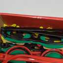 Max Fun 12Pcs Christmas Glasses Glitter Holiday Party Glasses Frames Christmas Decoration Accessories Costume Eyeglasses for Christmas Parties Holiday Favors (One Size Fits All)