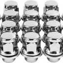 20 Pcs Chrome Closed End Mag Style m12x1.5 Lug Nuts with Washer Lug Nuts Compatible with Corolla Camry Tacoma Lexus Washer 13/16" (21mm) Hex