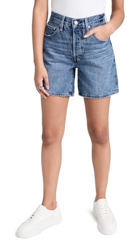 Levi's Women's 501 Mid Thigh Shorts Blue Beauty 32