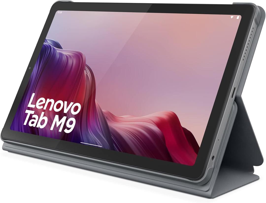 Lenovo Tab M9-2023 - Tablet - Long Battery Life - 9" HD - Front 2MP & Rear 8MP Camera - 3GB Memory - 32GB Storage - Android 12 or Later - Folio Case Included, Gray