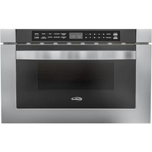 KoolMore 24 Inch Stainless-Steel Microwave Drawer with 1.2 cu. ft. Capacity, 1000W Power with 10 Custom Cooking Levels, Memory, and Timer Functions, Wall-Mounted with Flat Bottom (KM-MD-1SS)