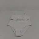 Fashionable Swimsuit Ribbed High Waist Bikini Set Sexy Swimwear Two Piece Slim Fit Solid Colour Adjustable Spaghetti Swimsuit, Size L 