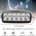 Universal High Brightness 12V-80V Electric Motorcycle LED Light Headlights, Waterproof Electro-Tricycle LED Light Tricycle Conversion Lamp Electric Bike Lights