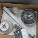 TCL 52" Low Profile Ceiling Fan with Light, Slim, White, Flush Mount, DC Reversible Motor, 6 Speeds, Remote Control, Noiseless, Dimmable, LED Light, 3CCT, Modern Ceiling Fan for Bedroom Living Room