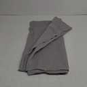 RYB HOME Blackout Curtains for Kitchen, Over Sink Privacy Curtains Window Decor, Thermal Insulating Drapes for Bathroom Cafe Bedroom Small Window, W 42 x L 24 inch, Silver Grey, 2 Panels