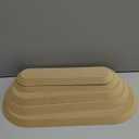 Sunnychicc 5 Pcs Ceramic Mold for Clay Wooden Pottery Clay Molds for Pottery Ceramic Plate for Slump Tools for Handbuilding Craft(Oval,11.61-16.34")