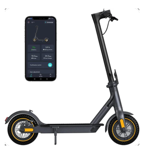 Electric Scooter 10'' Solid Tires 600W Peak Motor Up To 20Miles Range And 19Mph Speed For Adults - Portable Folding Commuting Scooter