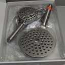 JONKEAN Dual Shower Heads with Handheld Spray Combo, 7.5" Big Filtered Double Shower Head for Hard Water, 9 Modes Waterfall Rain Shower Head High Pressure with Long Hose (Brushed Nickel)