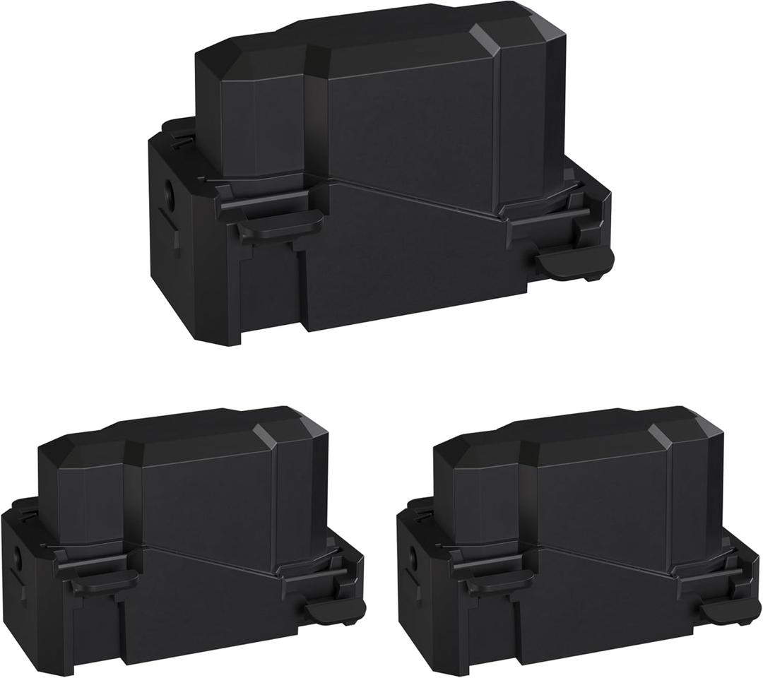 Small Weatherproof Outdoor Electrical Connection Box for 90 Angle Plugs734inch, IP66 Water-Resistant Extension Cord Cover for Plug, Extension Cables, Holiday Lights, Black, 3 Pack