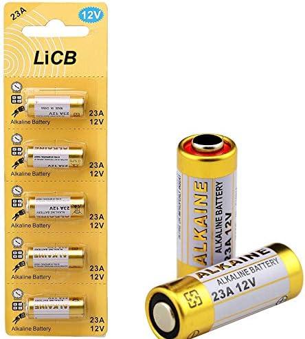 LiCB A23 23A 12V Alkaline Battery (5-Pack)