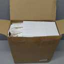 XPCARE 200Pcs Paper Gift Bags 5.25x3.25x8.25'', Gift Wrap Bags with Handles White Kraft Paper Bags for Small Business Paper Bags Bulk for Birthday Party Favors Shopping Retail