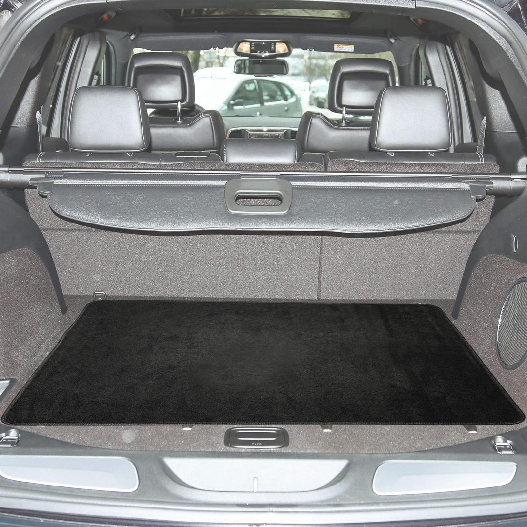 FH Group F16409BLACK40 Premium Black Automotive Carpet Cargo Liner Trunk Mat fits Most Cars, SUVs, and Trucks Large