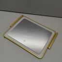 FENNIO Vanity Mirror with Lights 14x12 Inch - Makeup Mirror with Lights Tabletop, 3-Color Dimmable Lighted Mirror, Touch Control Desktop Mirror for Women (Gold)