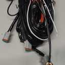 maXpeedingrods Wiring Harness Kit with 8PCS 3-PIN DT Plugs, Lightbar Wiring Kit fit for maXpeedingrods Crosshair Series RGB LED Offroad Light Bar, 10-14V 30A