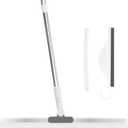 WOBEVB Squeegee Broom for Floor, Heavy Duty Rubber Wiper for Garage, Deck, Bathroom, Shower Glass, Window