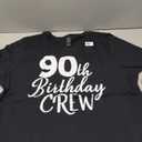 90th Birthday Crew 90 Years Old Group Matching Party T-Shirt (Pack of 3, XL)