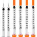 29G 1cc 1/2" Syringe with Needle - Disposable Individual Package-100 Pack